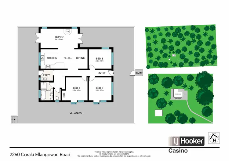 Floorplan of Homely rural property listing, 2260 Coraki-Ellangowan Road, Ellangowan NSW 2470