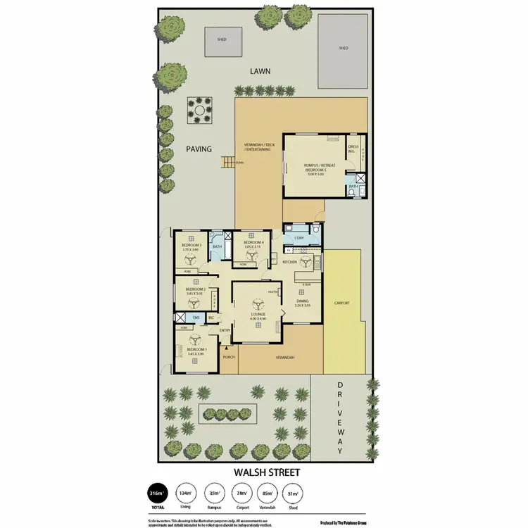 Floorplan of Homely house listing, 2 Walsh Street, Vista SA 5091