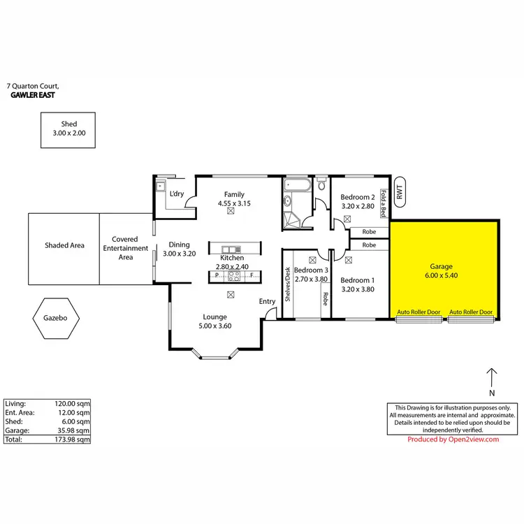 Floorplan of Homely house listing, 7 Quarton Court, Gawler East SA 5118
