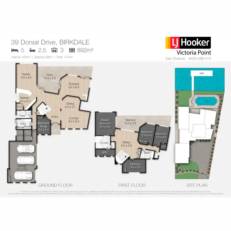 Floorplan of Homely house listing, 39 Dorsal Drive, Birkdale QLD 4159