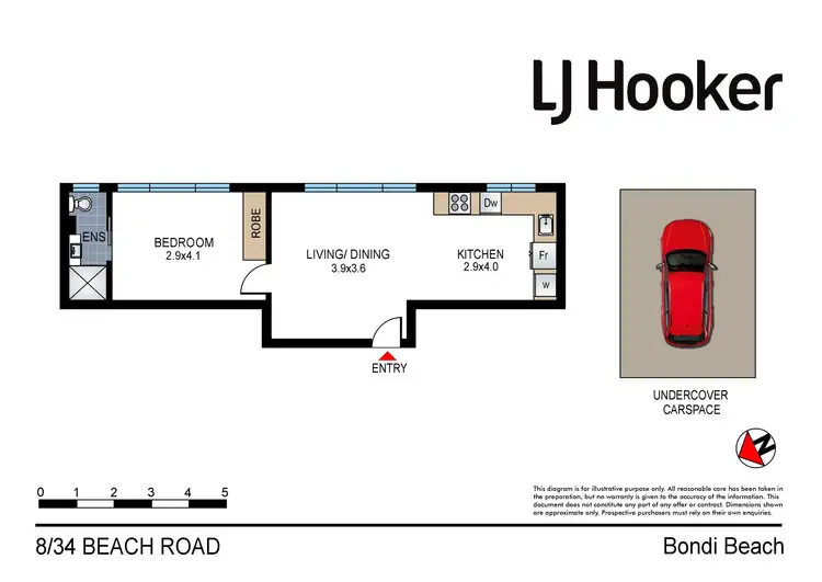 Floorplan of Homely apartment listing, 8/34 Beach Road, Bondi Beach NSW 2026