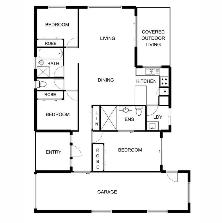 Floorplan of Homely townhouse listing, 18/23 Barwon Street, Murrumba Downs QLD 4503