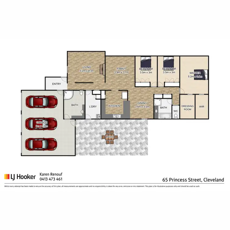 Floorplan of Homely house listing, 65 Princess Street, Cleveland QLD 4163