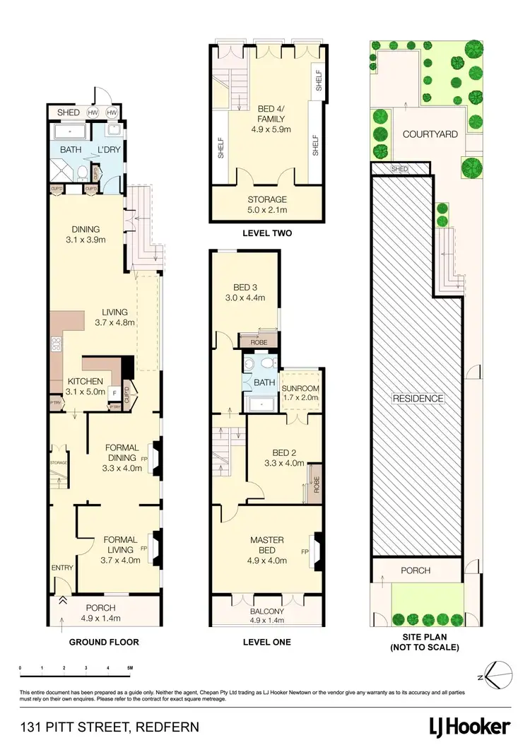 Floorplan of Homely terrace listing, 131 Pitt Street, Redfern NSW 2016