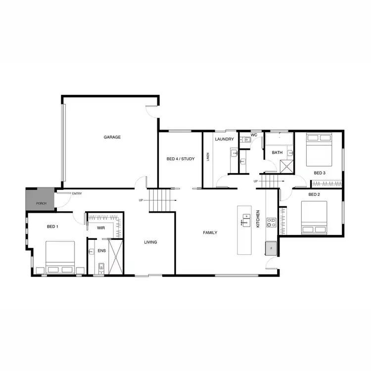 Floorplan of Homely house listing, 48 Bieundurry Street, Bonner ACT 2914