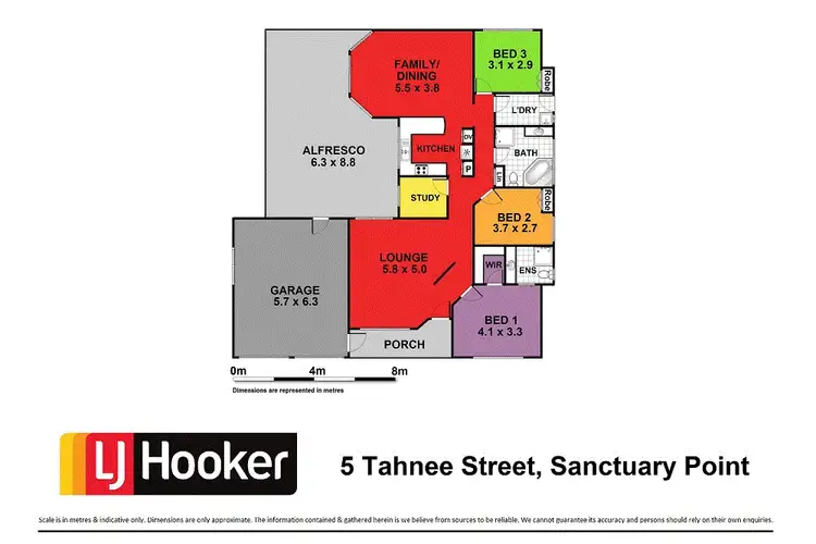 Floorplan of Homely house listing, 5 Tahnee Street, Sanctuary Point NSW 2540