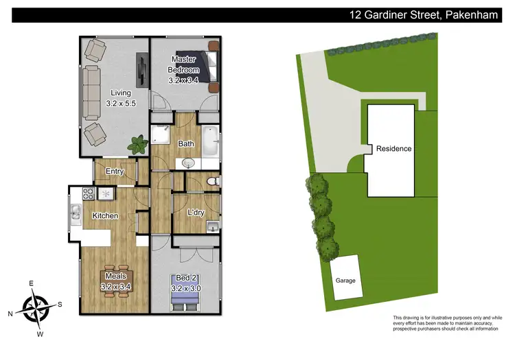 Floorplan of Homely house listing, 12 Gardiner Street, Pakenham VIC 3810