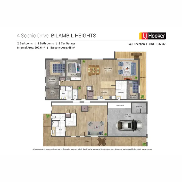 Floorplan of Homely house listing, 4 Scenic Drive, Bilambil Heights NSW 2486