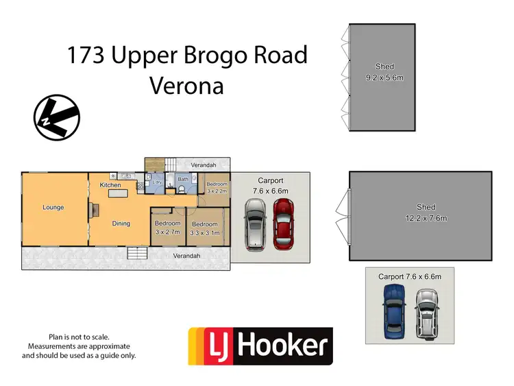 Floorplan of Homely rural property listing, 173 Upper Brogo Road, Verona NSW 2550