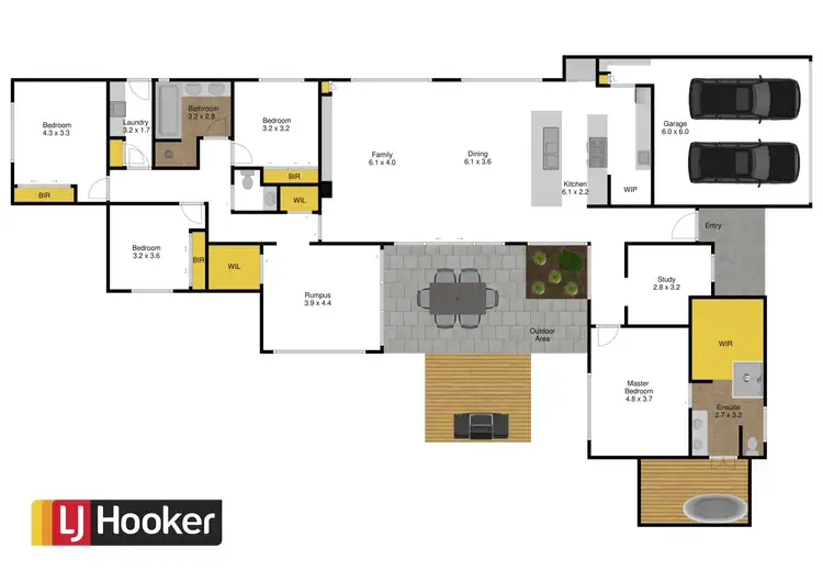 Floorplan of Homely house listing, 28 Mitchell Drive, Traralgon VIC 3844