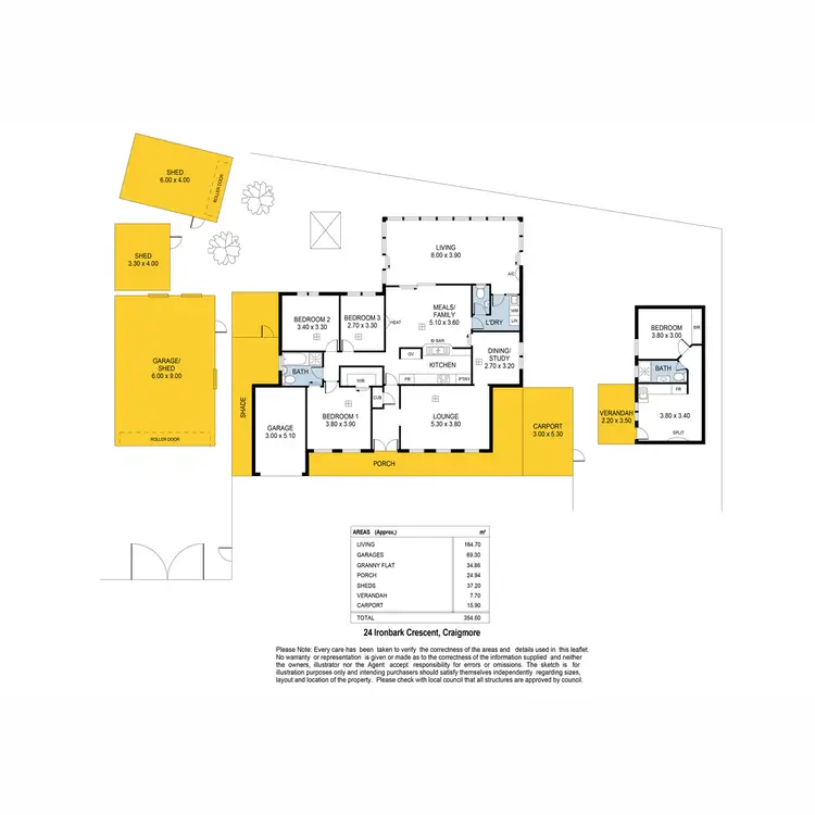 Floorplan of Homely house listing, 24 Ironbark Avenue, Craigmore SA 5114