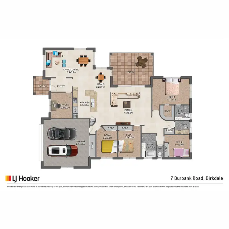 Floorplan of Homely house listing, 7 Burbank Road, Birkdale QLD 4159