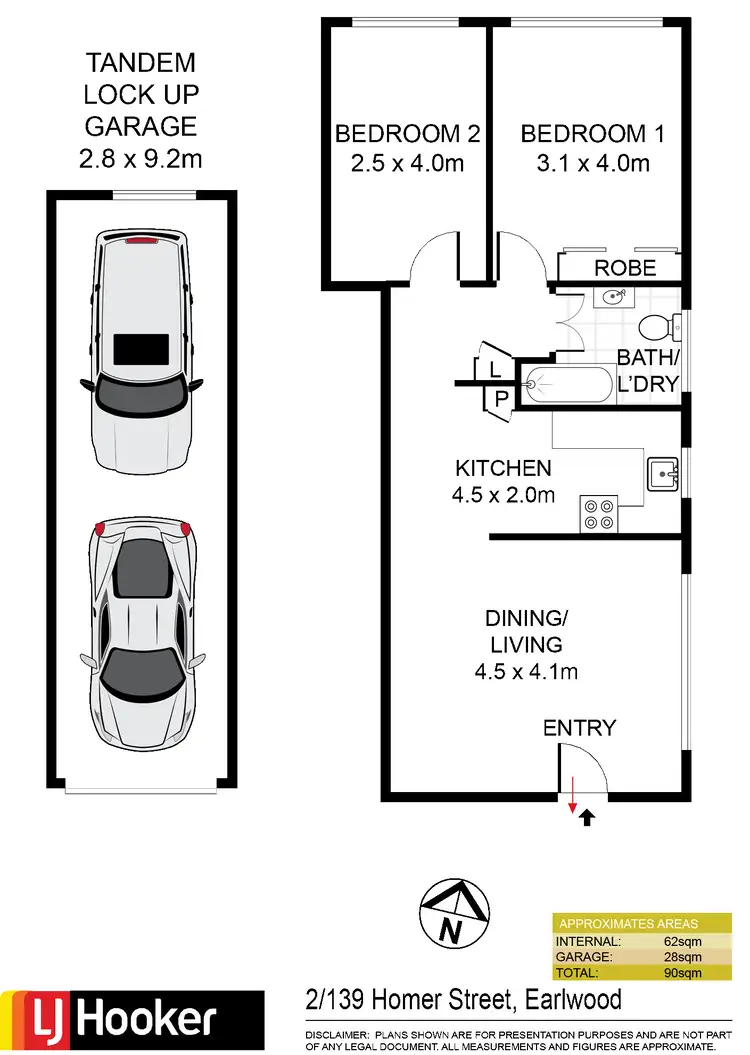 Floorplan of Homely apartment listing, 2/139 Homer Street, Earlwood NSW 2206