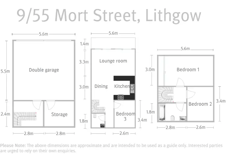 Floorplan of Homely townhouse listing, 9/55 Mort Street, Lithgow NSW 2790