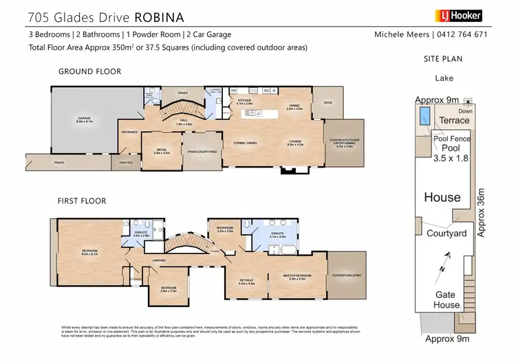 Floorplan of Homely house listing, 705 Glades Drive, Robina QLD 4226