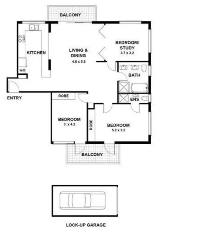 Floorplan of Homely apartment listing, 3/2-4 Peel Street, Dover Heights NSW 2030