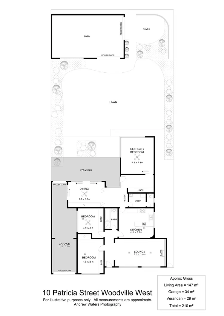 Floorplan of Homely house listing, 10 Patricia Street, Woodville West SA 5011