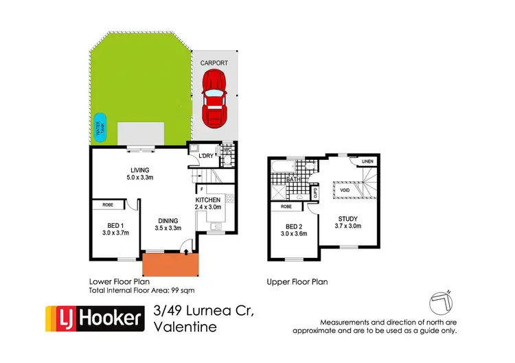 Floorplan of Homely townhouse listing, 3/49 Lurnea Crescent, Valentine NSW 2280