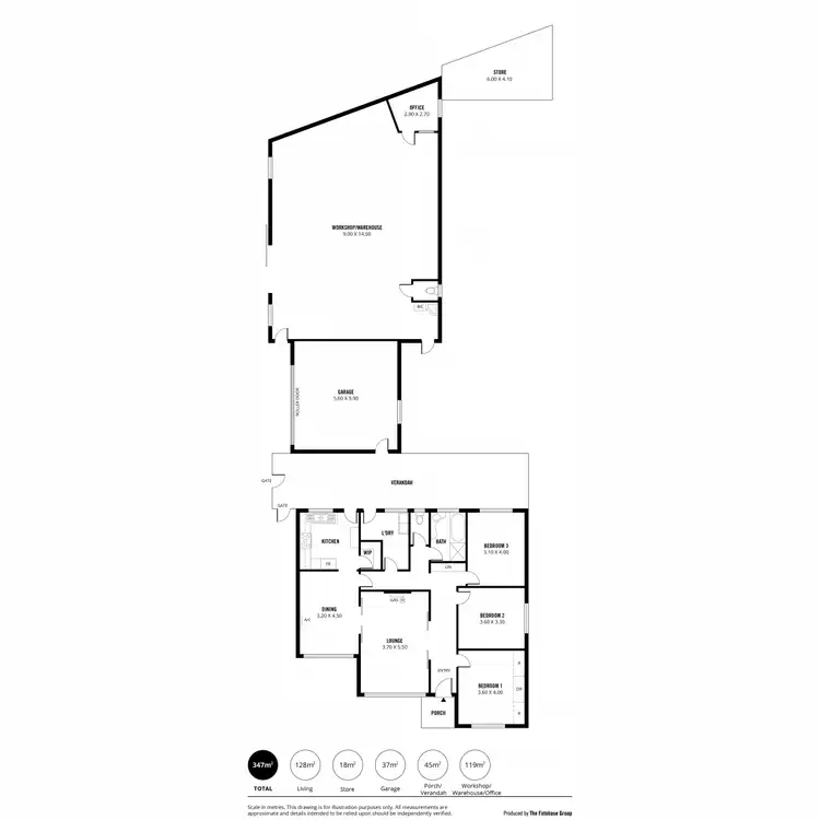 Floorplan of Homely house listing, 79 Lewis Road, Glynde SA 5070