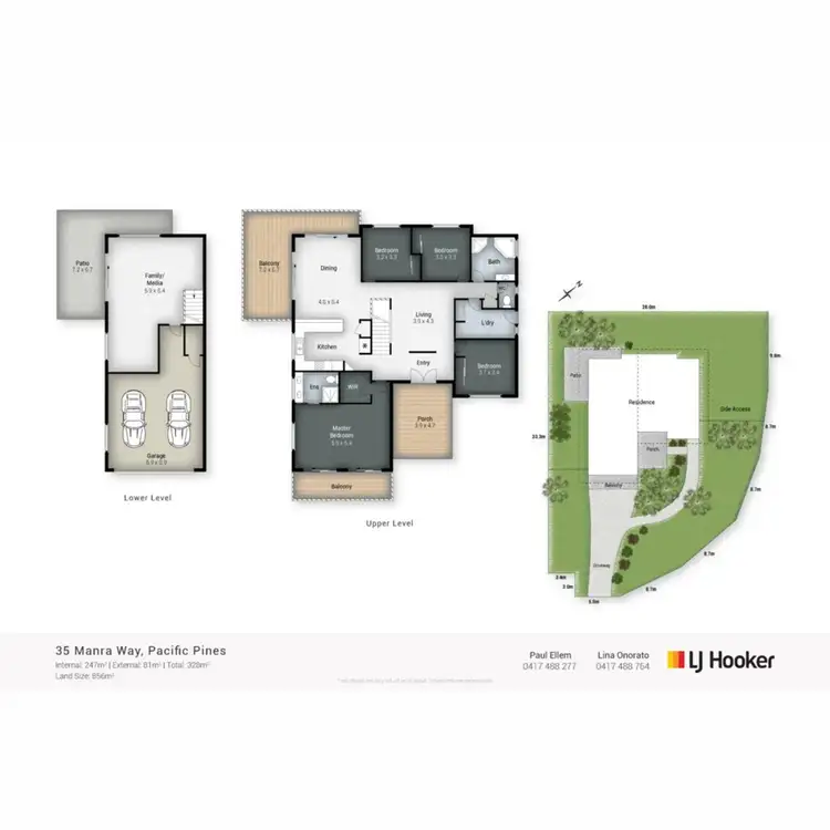 Floorplan of Homely house listing, 35 Manra Way, Pacific Pines QLD 4211