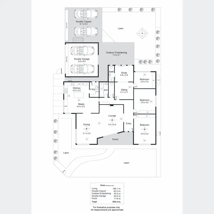 Floorplan of Homely house listing, 22 Mooringe Avenue, North Plympton SA 5037