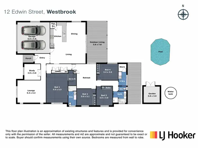 Floorplan of Homely house listing, 12 Edwin Street, Westbrook QLD 4350