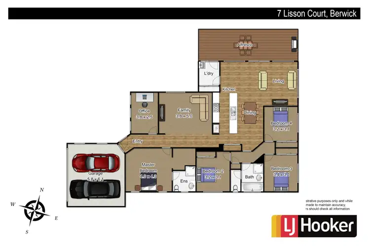 Floorplan of Homely house listing, 7 Lisson Court, Berwick VIC 3806