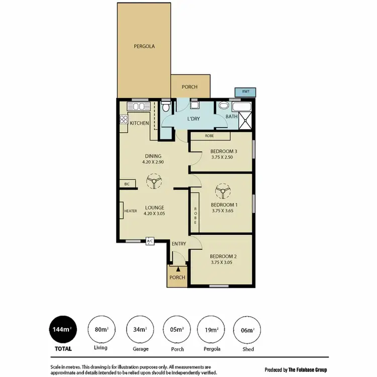 Floorplan of Homely house listing, 22 Oldfield Street, Parafield Gardens SA 5107
