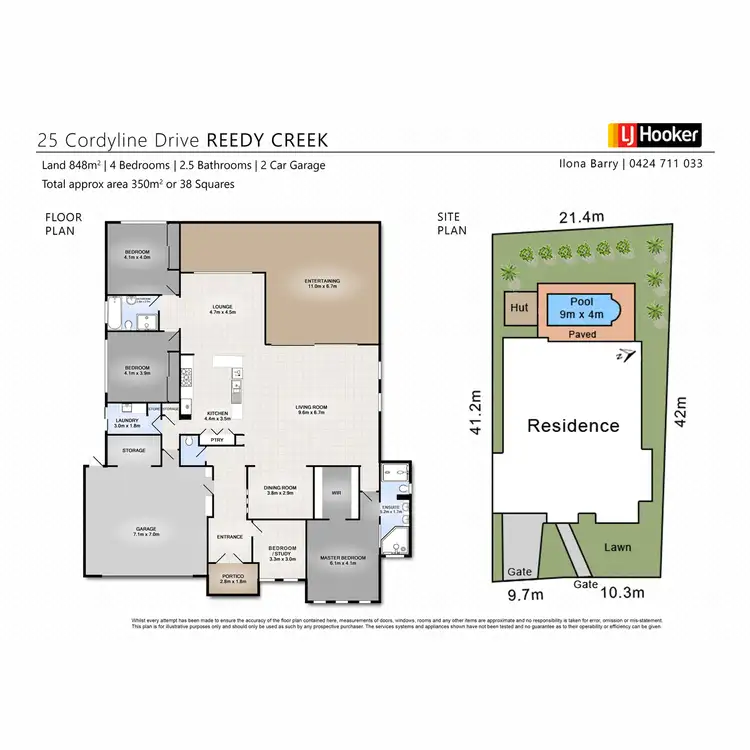 Floorplan of Homely house listing, 25 Cordyline Drive, Reedy Creek QLD 4227