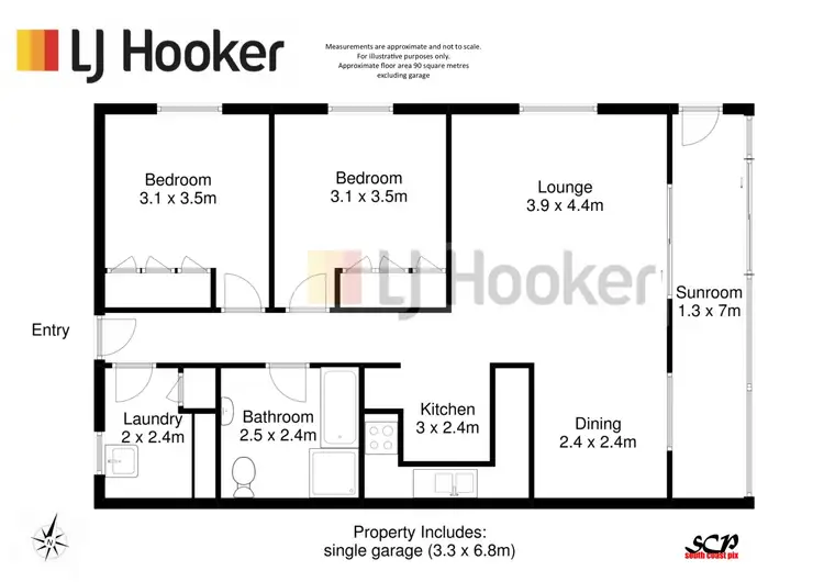 Floorplan of Homely unit listing, 3/121 Beach Road, Batehaven NSW 2536