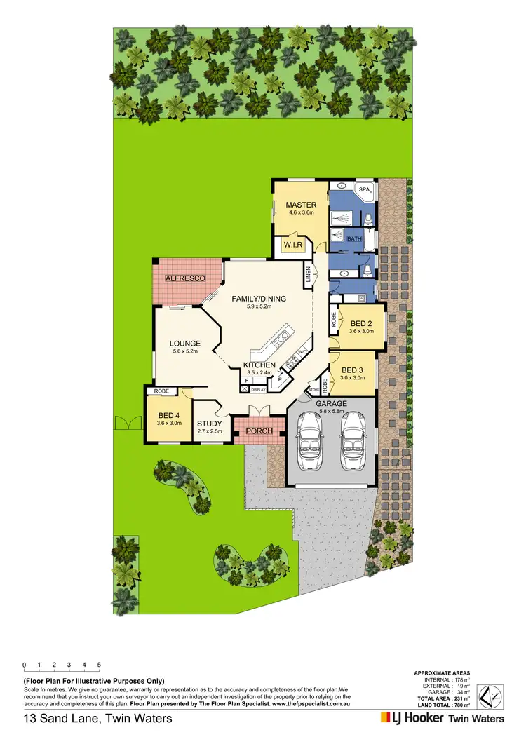 Floorplan of Homely house listing, 13 Sand Lane, Twin Waters QLD 4564