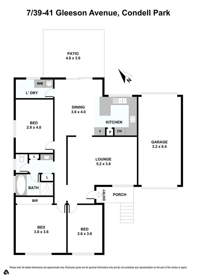 Floorplan of Homely villa listing, Villa 7/39-41 Gleeson Avenue, Condell Park NSW 2200