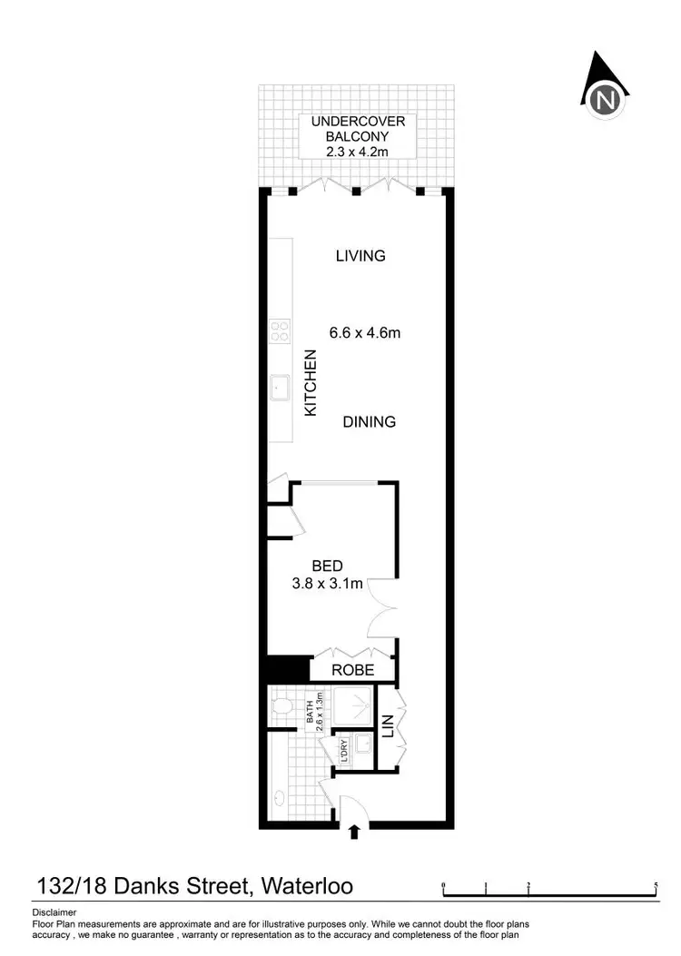 Floorplan of Homely apartment listing, 132/18 Danks Street, Waterloo NSW 2017
