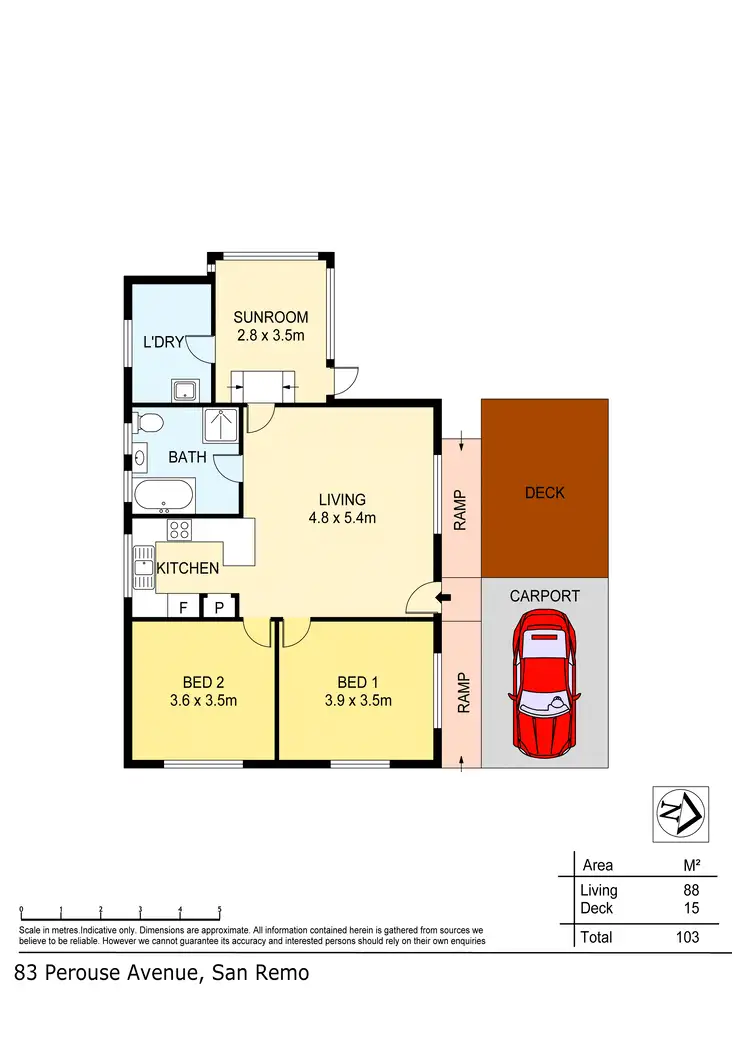 Floorplan of Homely house listing, 83 Perouse Avenue, San Remo NSW 2262