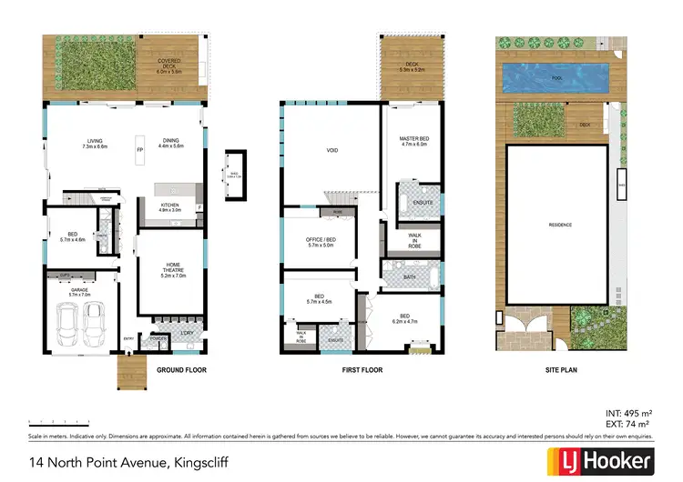 Floorplan of Homely house listing, 14 North Point Avenue, Kingscliff NSW 2487