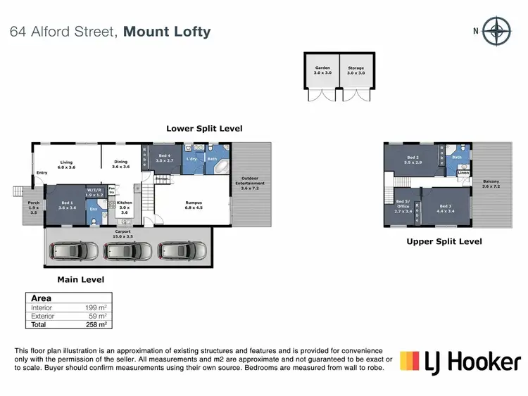 Floorplan of Homely house listing, 64 Alford Street, Mount Lofty QLD 4350
