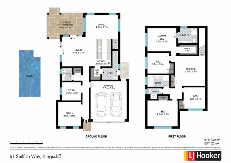 Floorplan of Homely house listing, 61 Sailfish Way, Kingscliff NSW 2487