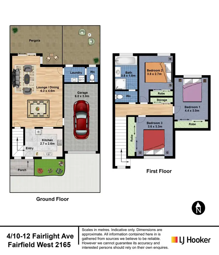 Floorplan of Homely townhouse listing, 4/10-12 Fairlight Avenue, Fairfield NSW 2165