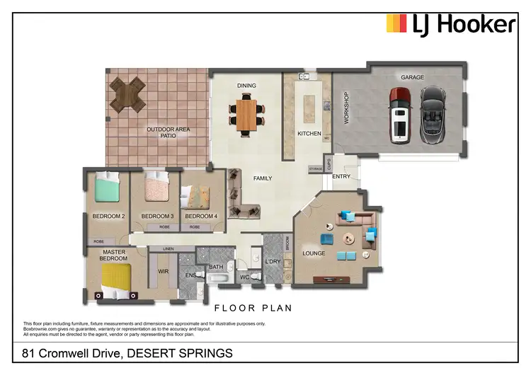 Floorplan of Homely house listing, 81 Cromwell Drive, Desert Springs NT 870