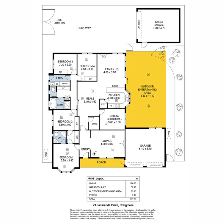Floorplan of Homely house listing, 79 Jacaranda Drive, Craigmore SA 5114