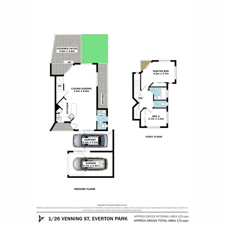 Floorplan of Homely townhouse listing, 1/26 Venning Street, Everton Park QLD 4053