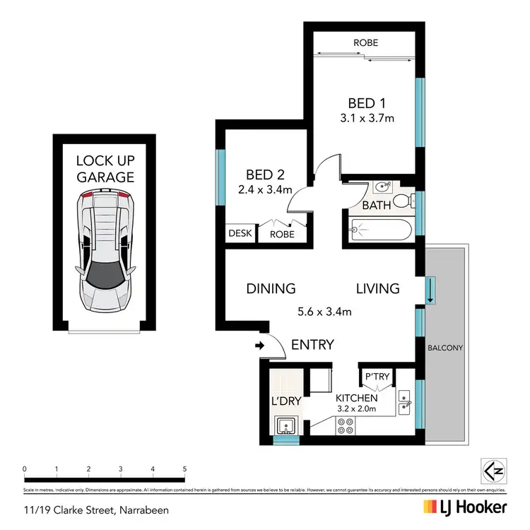 Floorplan of Homely apartment listing, 11/19 Clarke Street, Narrabeen NSW 2101