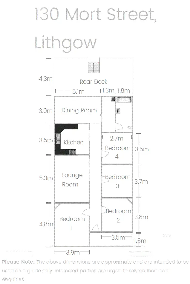 Floorplan of Homely house listing, 130 Mort Street, Lithgow NSW 2790