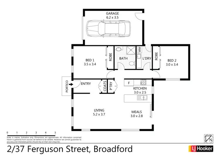 Floorplan of Homely unit listing, Unit 2/37 Ferguson Street, Broadford VIC 3658