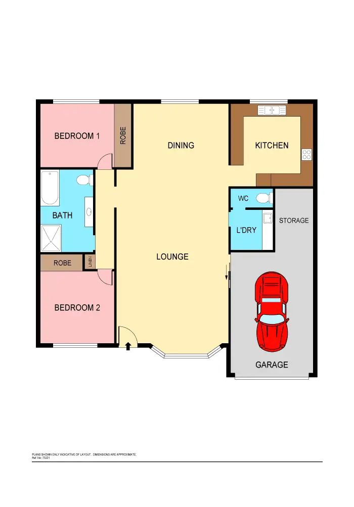 Floorplan of Homely unit listing, 2/204 Warners Bay Rd, Mount Hutton NSW 2290