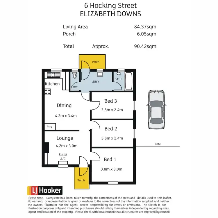 Floorplan of Homely house listing, 6 & 8 Hocking Street, Elizabeth Downs SA 5113