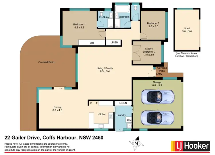Floorplan of Homely house listing, 22 Gailer Drive, Coffs Harbour NSW 2450