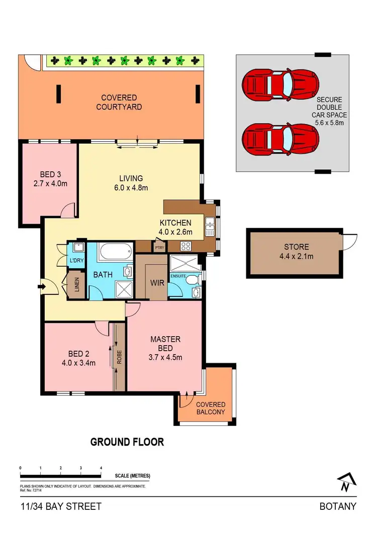 Floorplan of Homely apartment listing, 11/34 Bay Street, Botany NSW 2019