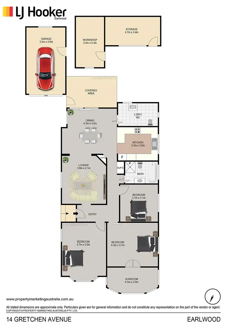 Floorplan of Homely house listing, 14 Gretchen Avenue, Earlwood NSW 2206
