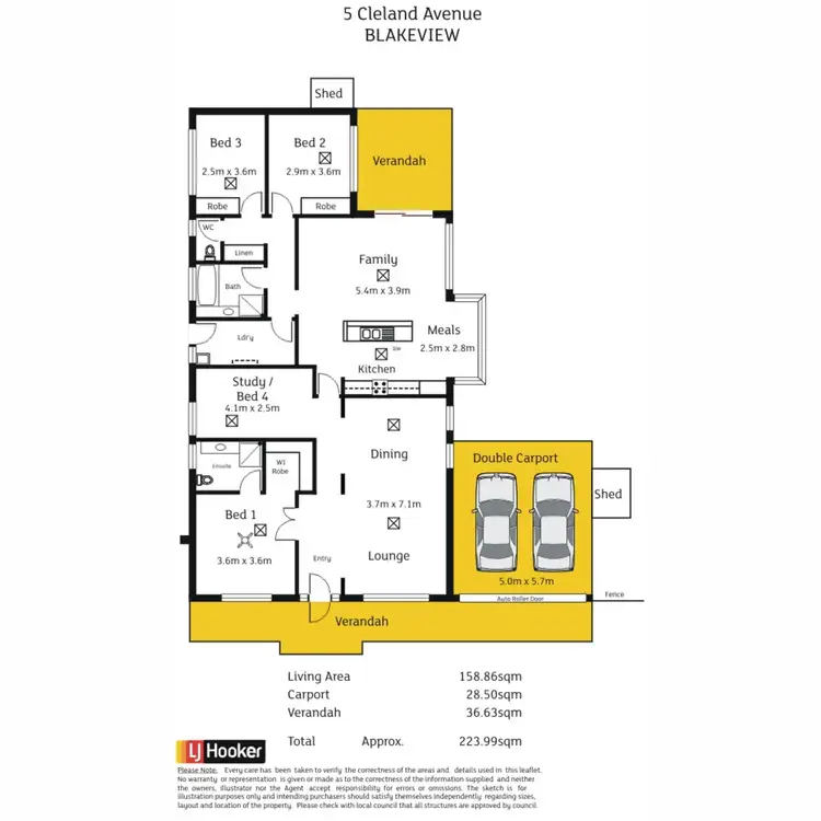 Floorplan of Homely house listing, 5 Cleland Avenue, Blakeview SA 5114